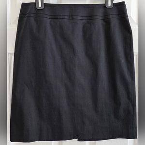 Talbots Womens 12 Petite Black Skirt Lined Zipper Career